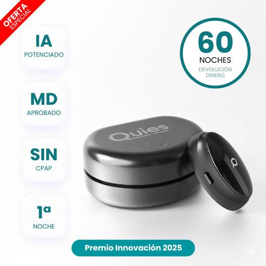 Quies™ Silencia los ronquidos desde la primera noche